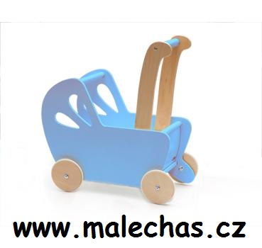 hračky - dřevěný kočárek